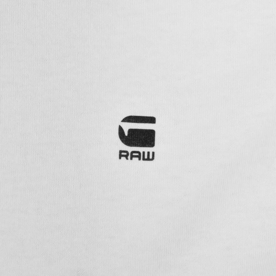 G-Star Raw Painted Back T Shirt White | Mainline Menswear